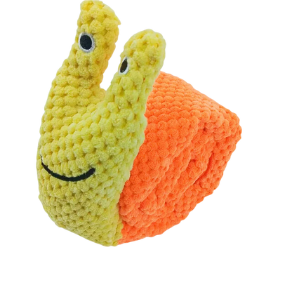 Snail Snuffle Toy | Treat-Hiding Plush, Built-In Squeaker