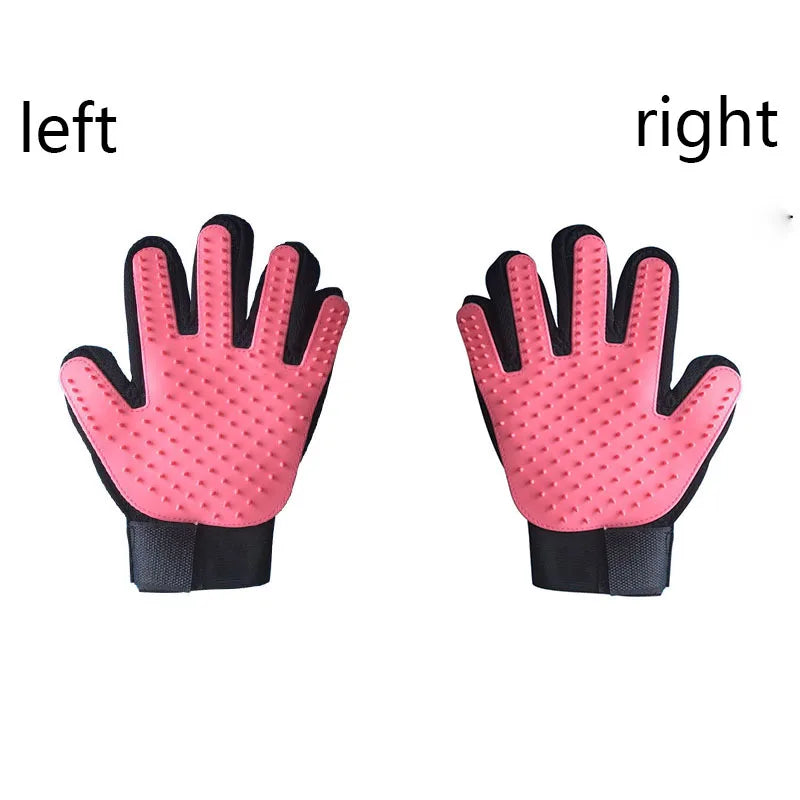 Deshedding Grooming Glove | Soft Silicone Tips, Breathable Mesh Back, Dogs & Cats