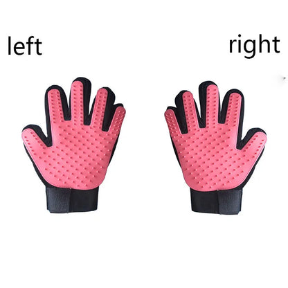 Deshedding Grooming Glove | Soft Silicone Tips, Breathable Mesh Back, Dogs & Cats