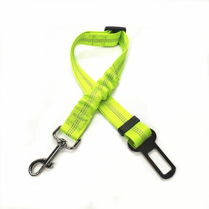 Dog Car Seat Belt | Reflective Nylon, Elastic Shock Absorber