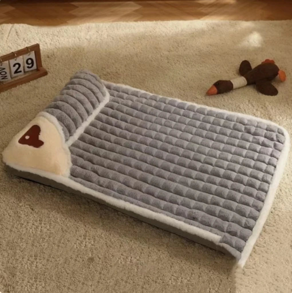 Orthopedic Dog Bed Mat | Quilted Cotton, Removable Washable Cover
