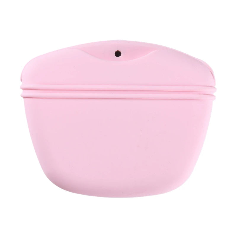 Silicone Treat Pouch | Magnetic Snap Closure, Belt Clip,