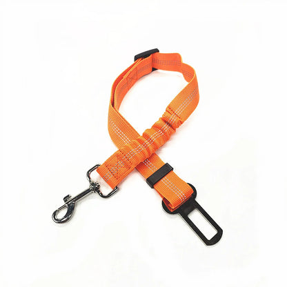 Dog Car Seat Belt | Reflective Nylon, Elastic Shock Absorber