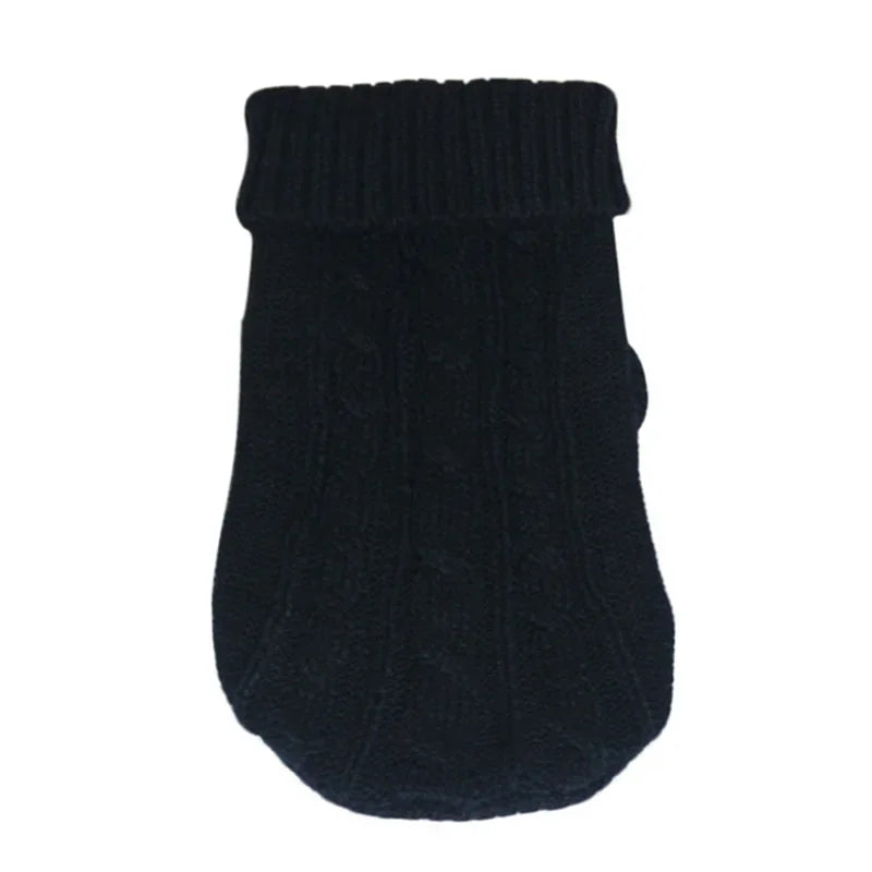 Cable Knit Dog Sweater | Classic Turtleneck, Soft Stretch Fit, 11 Colours, XS to 3XL