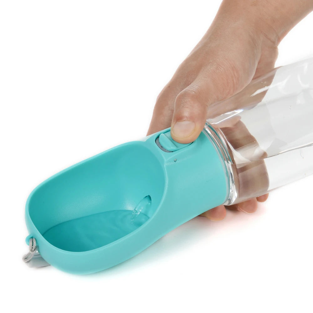 Portable Dog Water Bottle | One-Press Drinking Trough, Leakproof