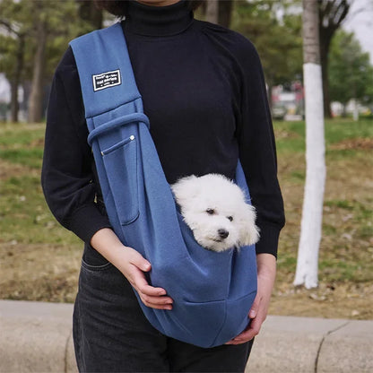 Pet Sling Carrier | Crossbody Shoulder Bag, Hands-Free