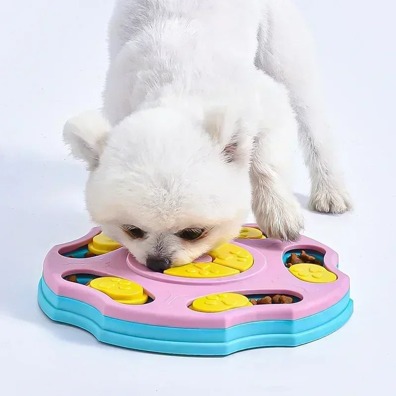 Interactive Puzzle Feeder Toy | Treat-Hiding Slow Feeder, Non-Slip Base, Dogs & Cats