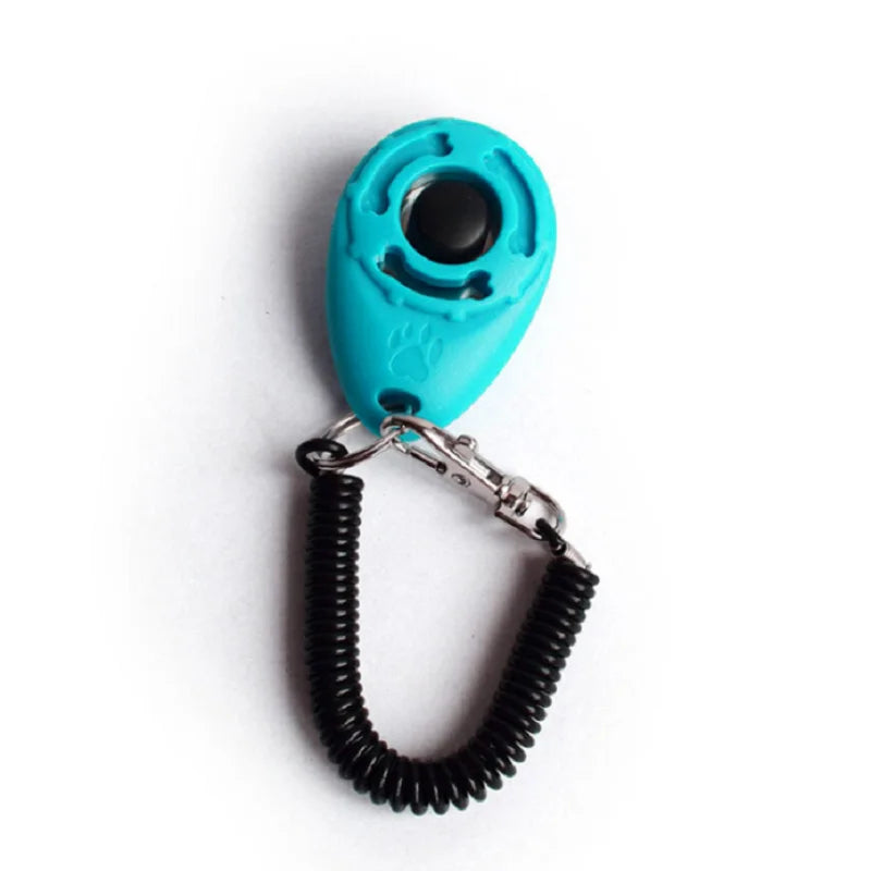 Dog Training Clicker | Coiled Wrist Strap, Raised Button