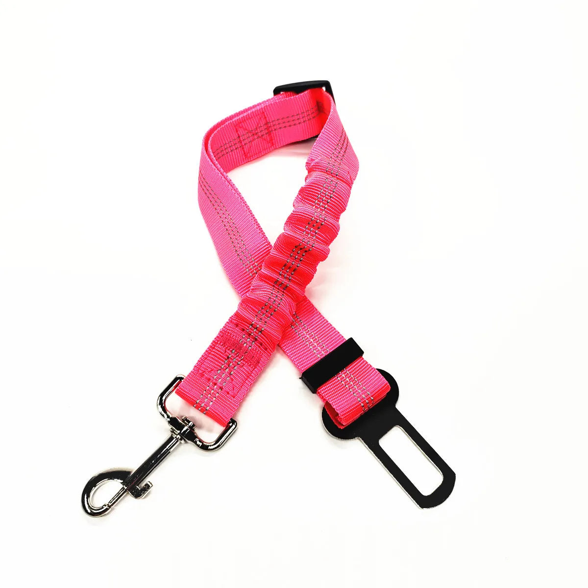 Dog Car Seat Belt | Reflective Nylon, Elastic Shock Absorber