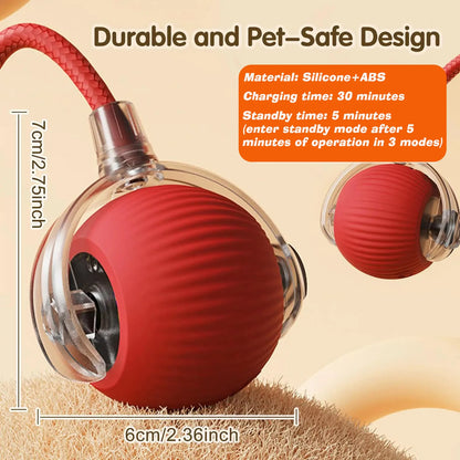 Smart Motion Interactive Ball | Motion-Sensor Activated, Self-Rolling, 3 Play Modes