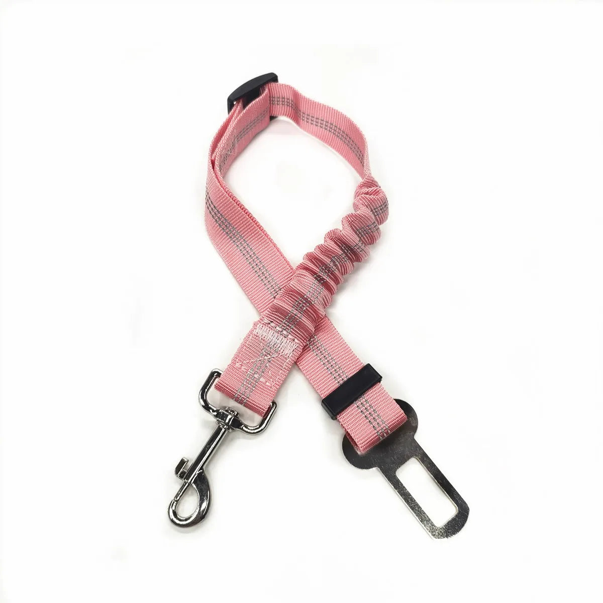 Dog Car Seat Belt | Reflective Nylon, Elastic Shock Absorber