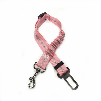 Dog Car Seat Belt | Reflective Nylon, Elastic Shock Absorber