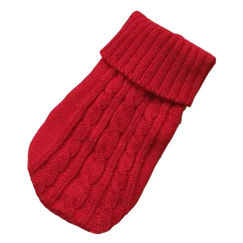 Cable Knit Dog Sweater | Classic Turtleneck, Soft Stretch Fit, 11 Colours, XS to 3XL