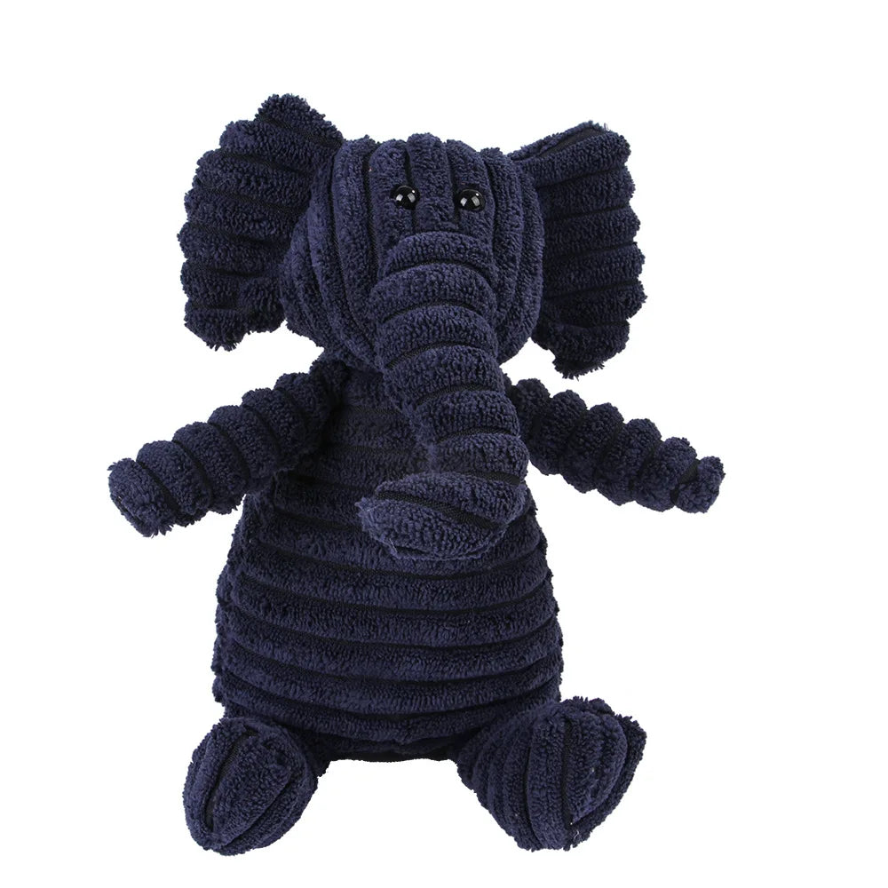 Reinforced Corduroy Plush Companion | Double-Stitched, Built-In Squeaker, Bite-Resistant