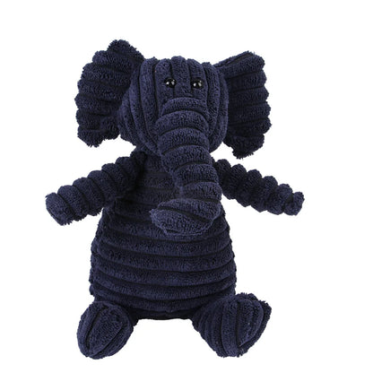 Reinforced Corduroy Plush Companion | Double-Stitched, Built-In Squeaker, Bite-Resistant