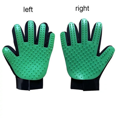 Deshedding Grooming Glove | Soft Silicone Tips, Breathable Mesh Back, Dogs & Cats