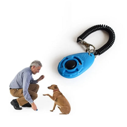 Dog Training Clicker | Coiled Wrist Strap, Raised Button