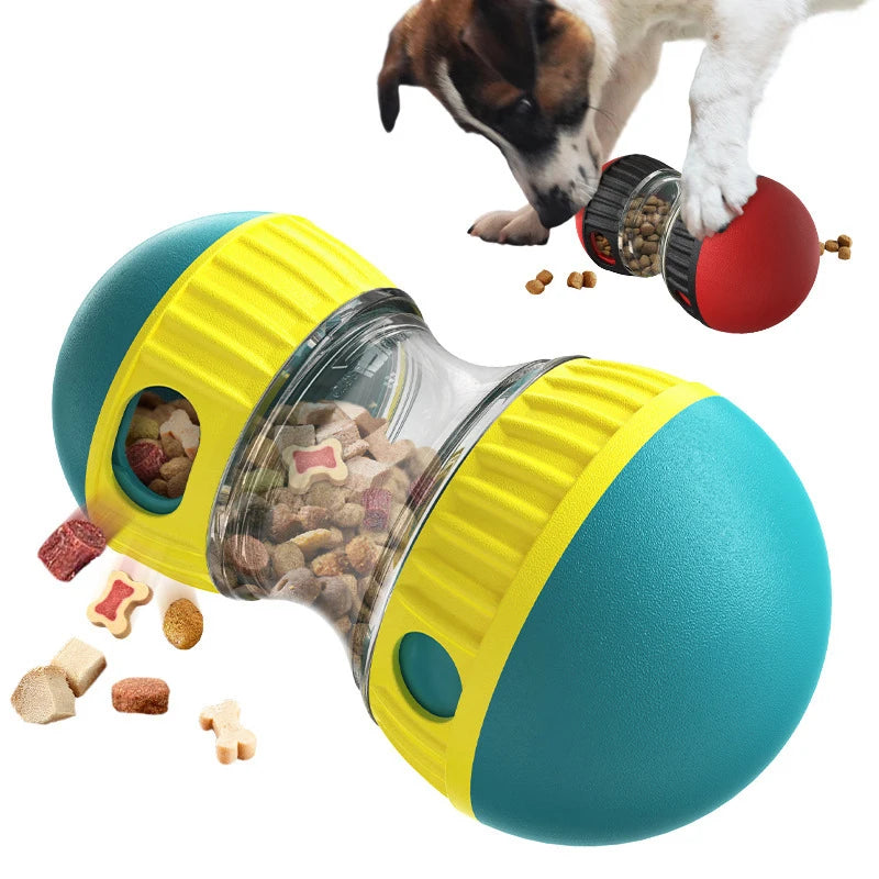 Treat-Dispensing Tumbler Toy | Slow-Feed Puzzle, Elliptical Rolling Track, Durable Build