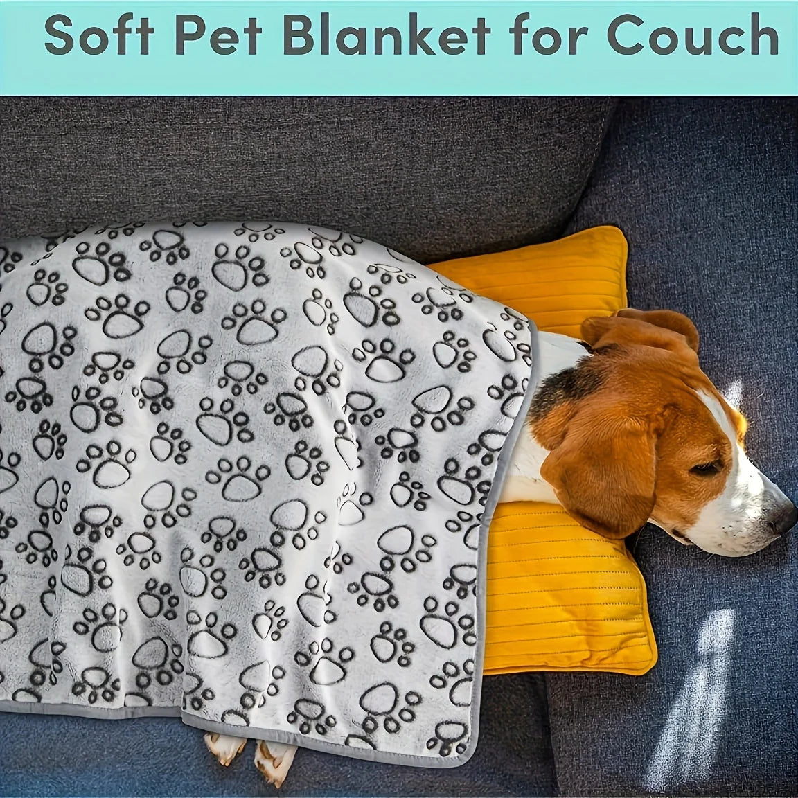 Ultra-Plush Pet Blanket | Hypoallergenic, Machine-Washable, Reinforced Edges