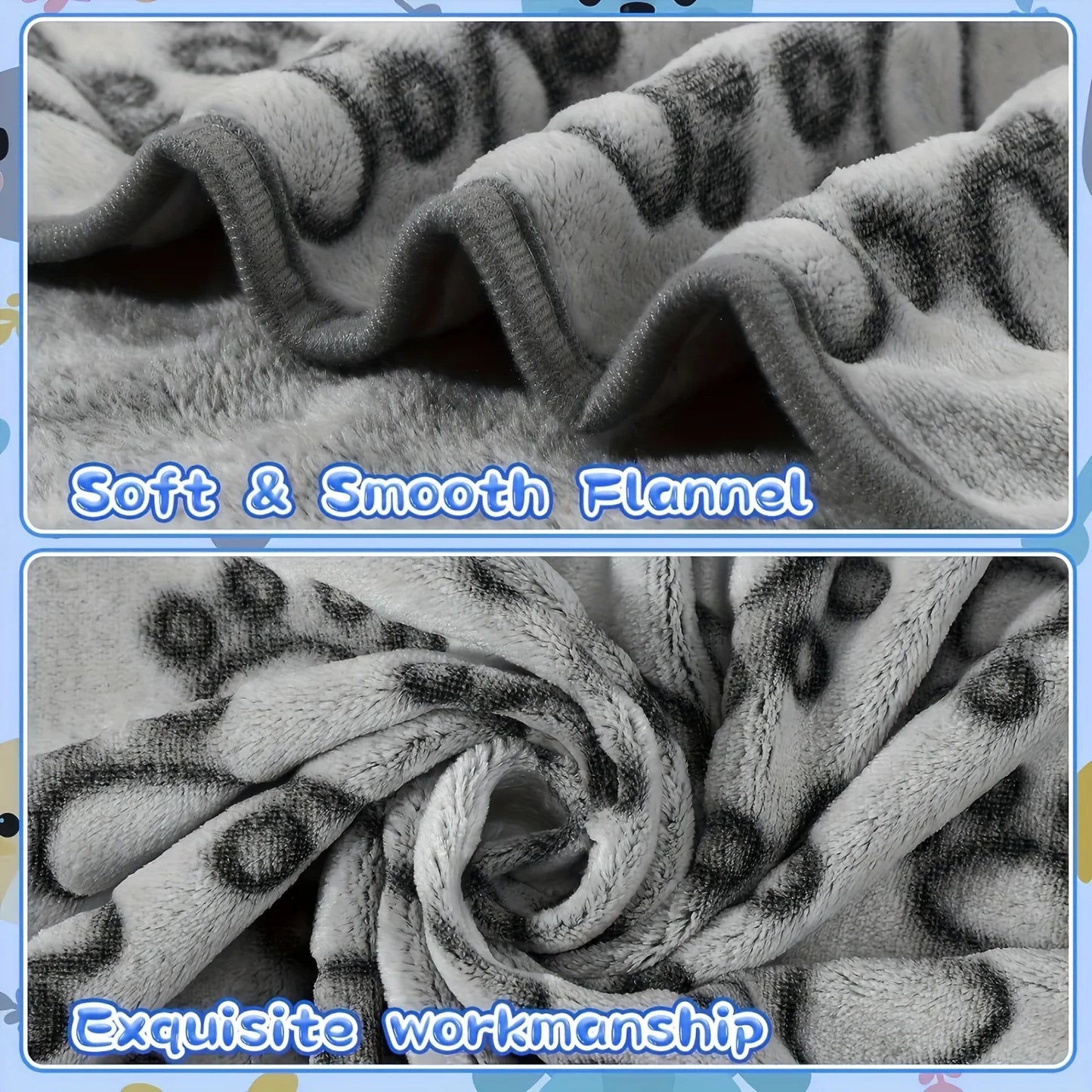 Ultra-Plush Pet Blanket | Hypoallergenic, Machine-Washable, Reinforced Edges