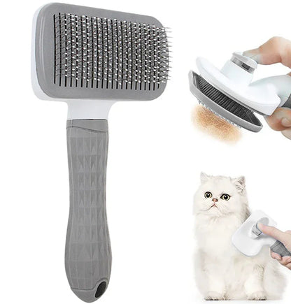 One-Click Self-Cleaning Massage Brush | Professional-Grade Grooming, Spa-Gentle Touch