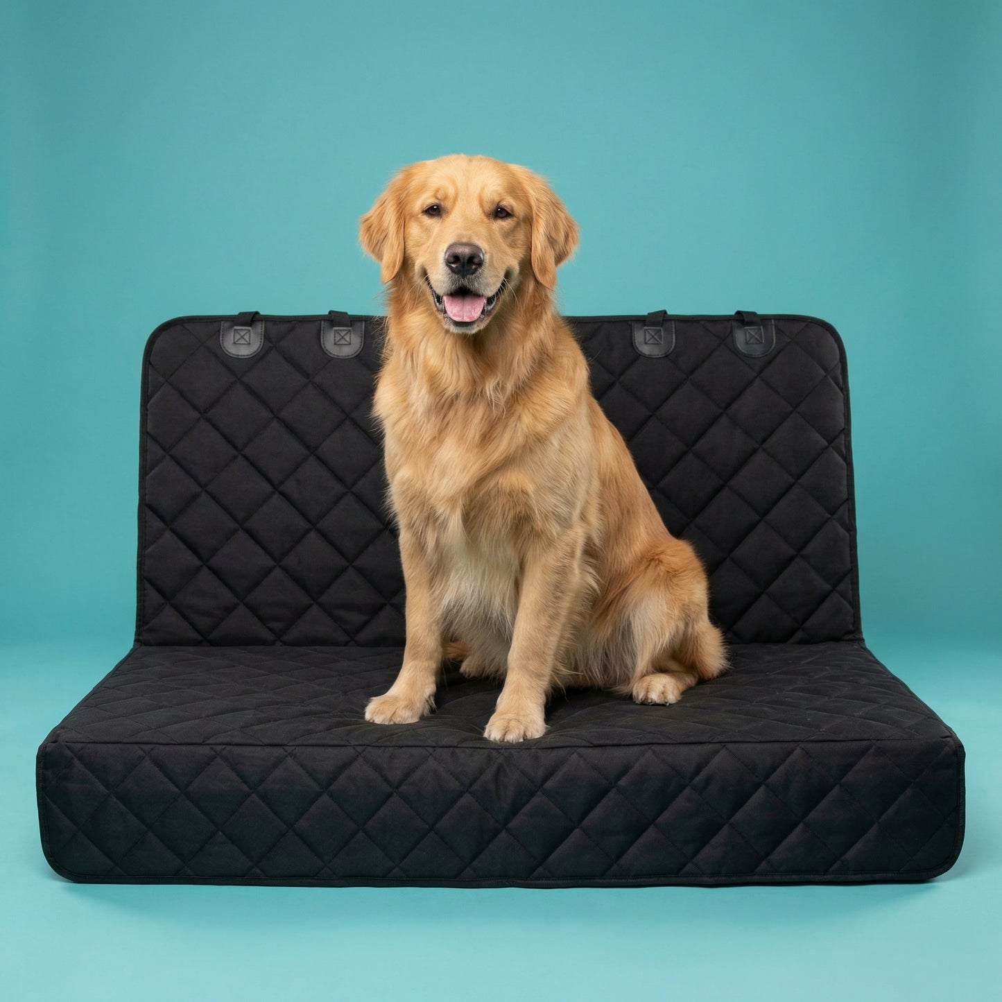 Quilted Car Seat Mattress for Dogs | Multi-Layered, Waterproof, Full Back Seat Coverage