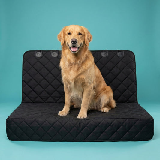 Quilted Car Seat Mattress for Dogs | Multi-Layered, Waterproof, Full Back Seat Coverage