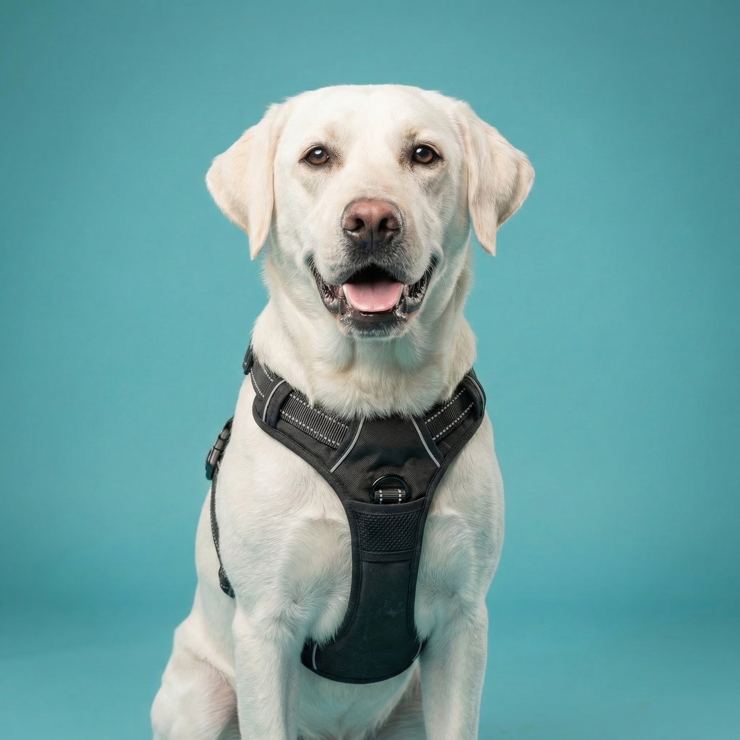 Premium Leather Walking Set | Ergonomic Vest Harness, Collar & Matching Leash