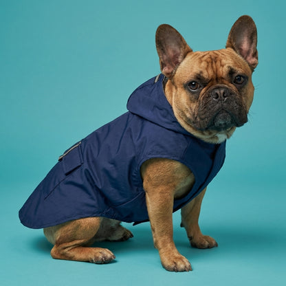 Reflective Dog Rain Coat | High-Density Terylene, Integrated Hood, Aerodynamic Fit