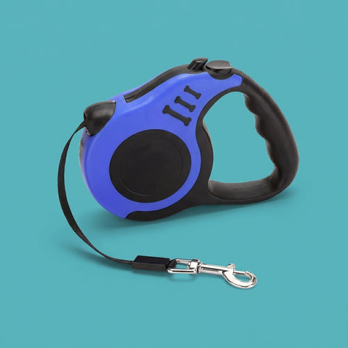 Smooth-Retract Lead for Small Dogs & Cats | One-Touch Lock, High-Density Nylon