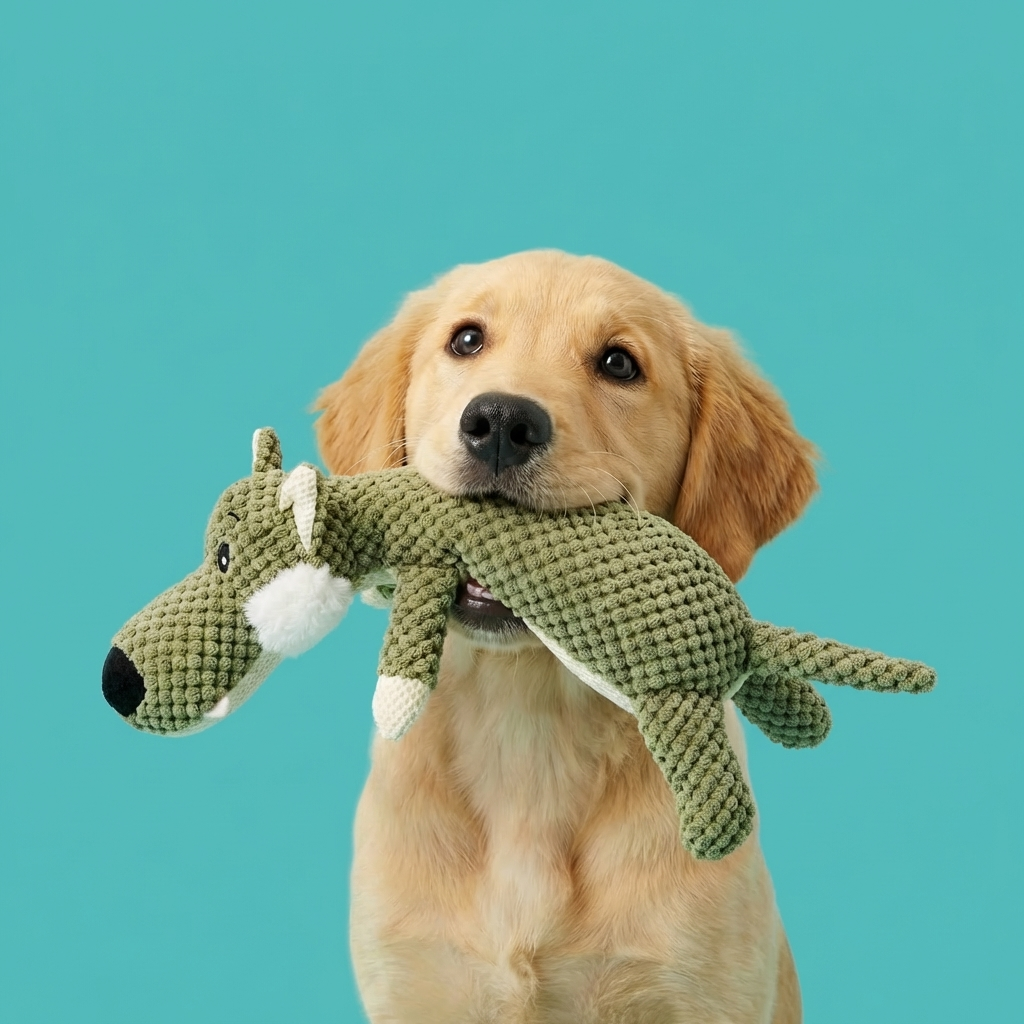 Bite-Resistant Squeaky Plush | Multi-Layer Fabric, Built-In High-Frequency Squeaker