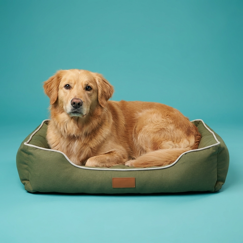Waterproof Bolster Dog Bed | 600D Oxford Shell, PP Cotton Fill