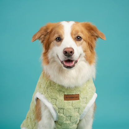 Flannel Dog Sweater | Soft Pullover Vest, Warm Winter Fleece