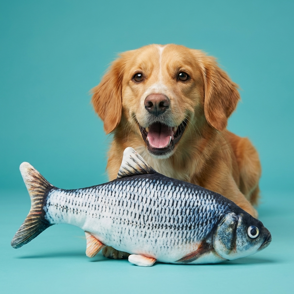 Electric Floppy Fish Toy | Motion-Activated, USB Rechargeable, Dogs