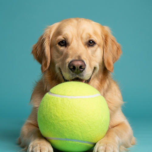 Giant Dog Tennis Ball | Inflatable Rubber Core, Classic Felt Cover, 7in to 9.5in