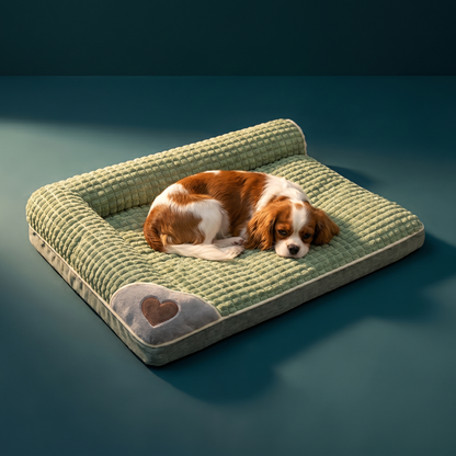 Orthopedic Dog Bed Mat | Quilted Cotton, Removable Washable Cover